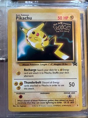 Pikachu 1999 Pokemon Game MOVIE PROMO SP #4 PSA 10 Gem MintPikachu